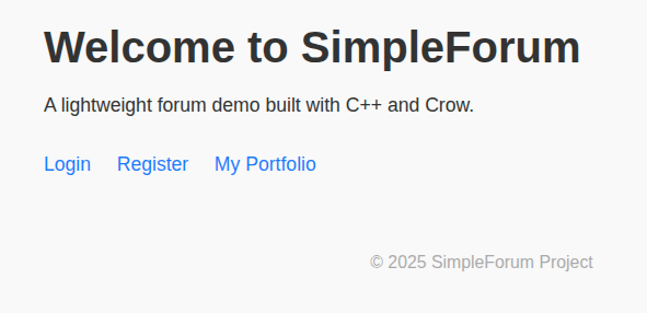 Simple Forum